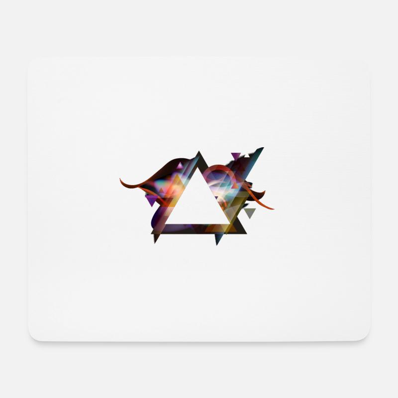 Illuminati-Dreieck - Mousepad (Querformat) - Weiß