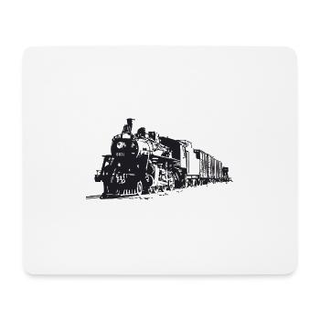 Der Zug - Mousepad (Querformat) - Weiß - Vorne