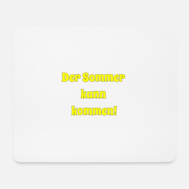 Sommer - Mousepad (Querformat) - Weiß