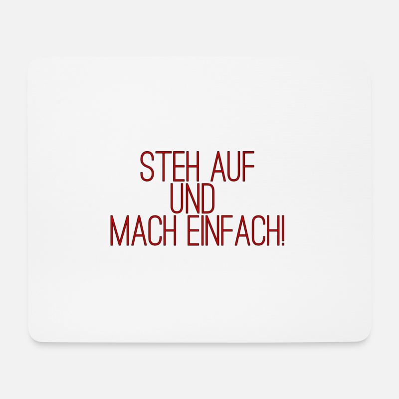 motivation - Mousepad (Querformat) - Weiß