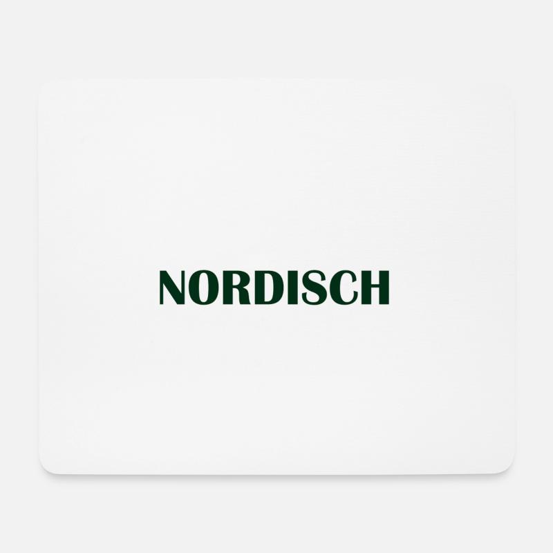 Nordisch - Mousepad (Querformat) - Weiß