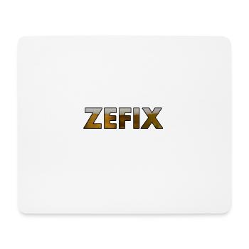 ZEFIX + BIER / Bayrischer Style - Mousepad (Querformat) - Weiß - Vorne