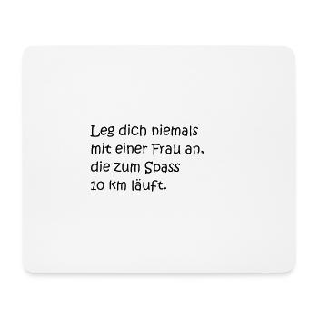 Laufspruch - Mousepad (Querformat) - Weiß - Vorne