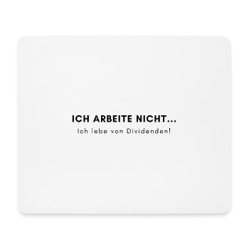 Investor - Aktien Börse Dividende - Mousepad (Querformat) - Weiß - Vorne