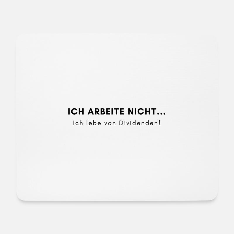 Investor - Aktien Börse Dividende - Mousepad (Querformat) - Weiß