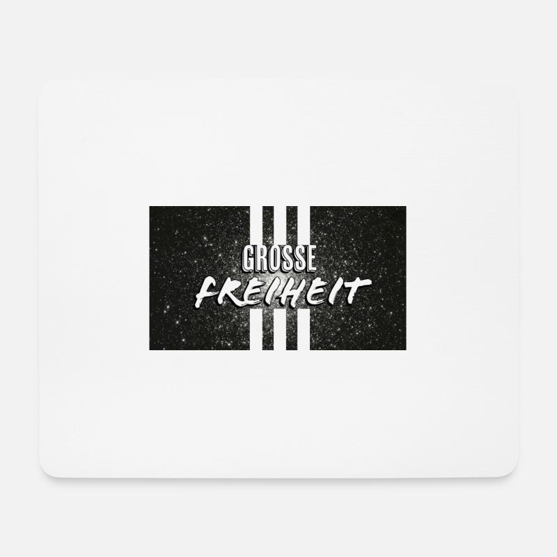 Große Freiheit - Mousepad (Querformat) - Weiß