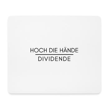Aktien Börse Dividende Spruch - Mousepad (Querformat) - Weiß - Vorne