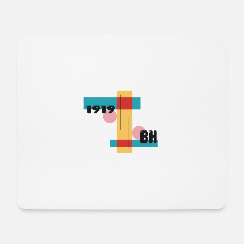 bauhaus 1919 - Mousepad (Querformat) - Weiß