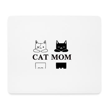 Katzen Mama Geschenk Idee Kitty Meow cat mom gift - Mousepad (Querformat) - Weiß - Vorne