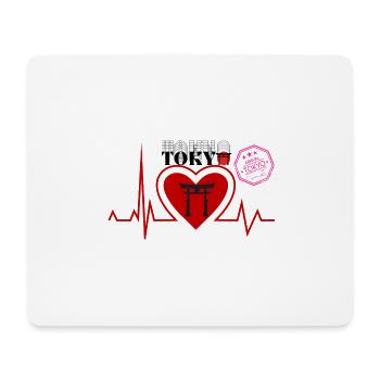 Herzschlag Tokyo - Tokyo Liebhaber stadt - Mousepad (Querformat) - Weiß - Vorne
