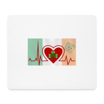 Herzschlag Dublin - Dublin Liebhaber stadt - Mousepad (Querformat) - Weiß - Vorne