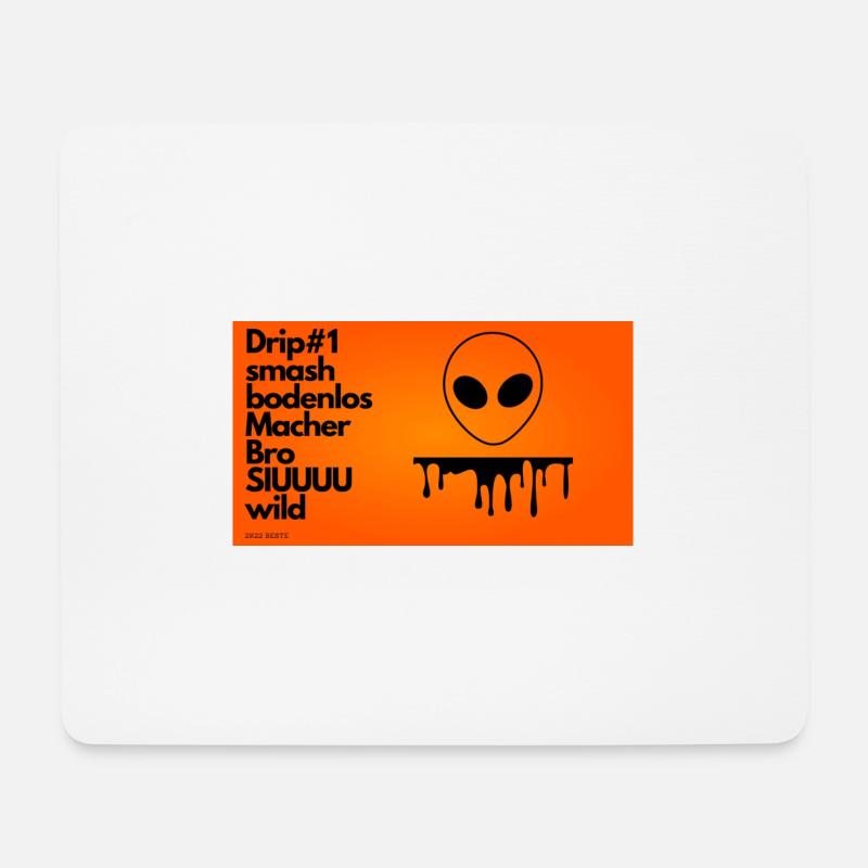 Alien Jugendwörter Motiv - Mousepad (Querformat) - Weiß