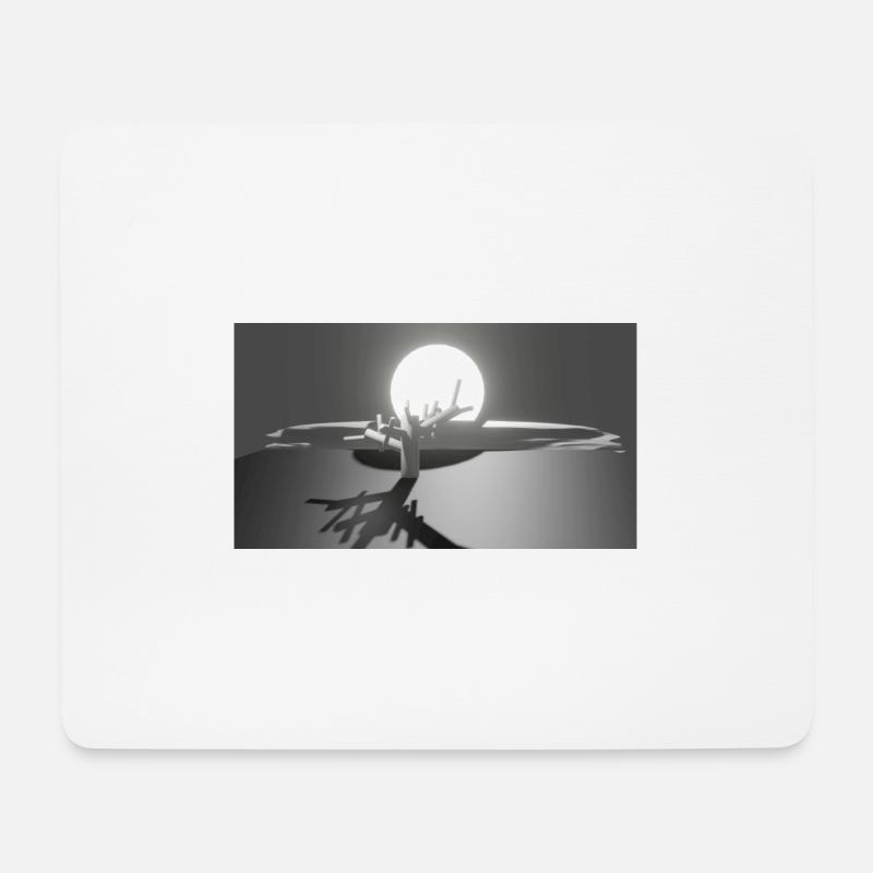 Sun and Tree - Mouse Pad (horizontal) - white