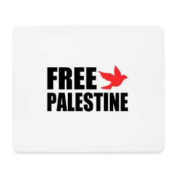 Free palestine - Tapis de souris (format paysage) - blanc - Devant
