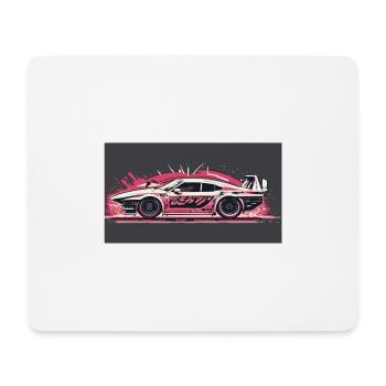 Splash Racecar - Mousepad (Querformat) - Weiß - Vorne