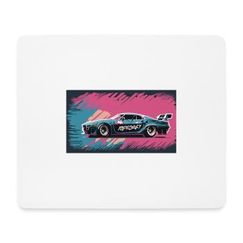 Blue-Purple Racecar - Mousepad (Querformat) - Weiß - Vorne