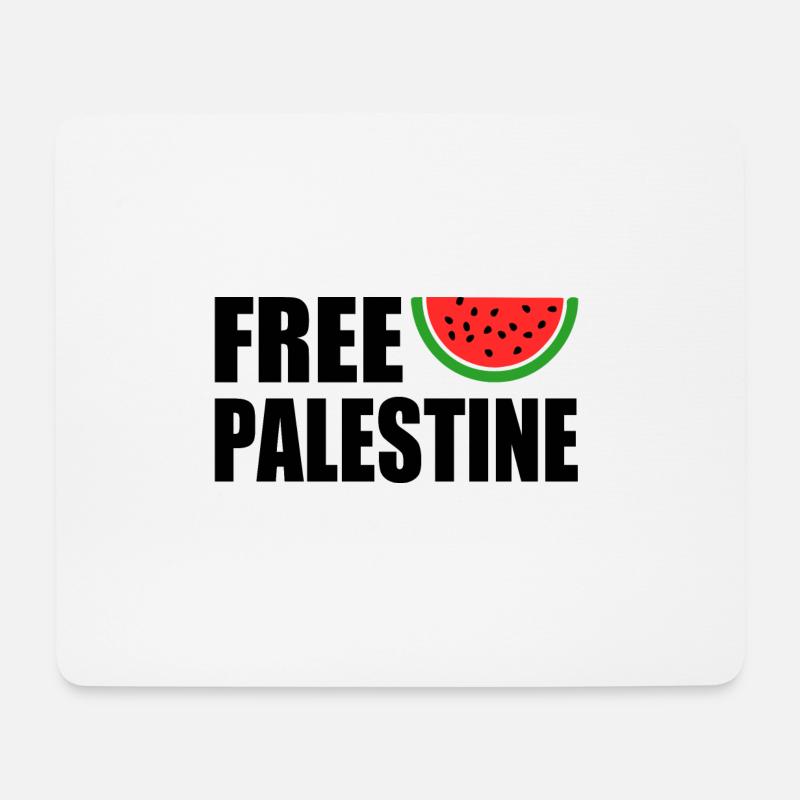 Free palestine - Mouse Pad (horizontal) - white