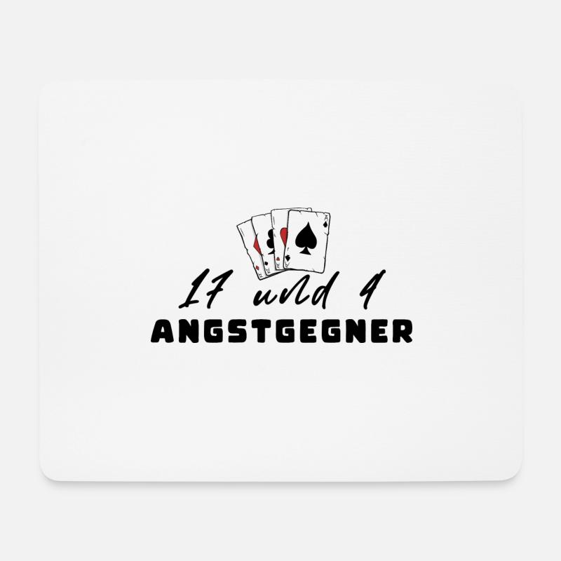 17 and 4 Fear opponents - Mouse Pad (horizontal) - white
