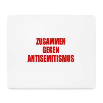 zusammen gegen antisemitismus - Mousepad (Querformat) - Weiß - Vorne