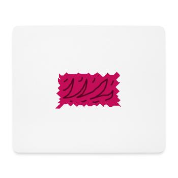 Farbexplosion Rosa Linien - Mousepad (Querformat) - Weiß - Vorne