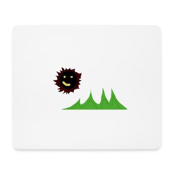 Red_light_green_gras - Mousepad (Querformat) - Weiß - Vorne