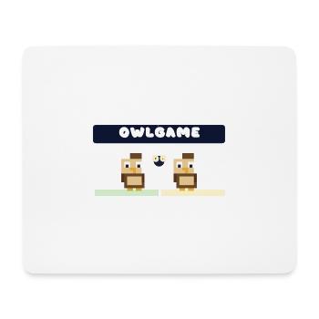 OwlGame Owl Duo Pixel - Mouse Pad (horizontal) - white - Front