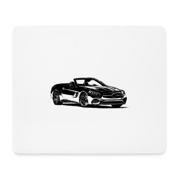 Cabrio - Mousepad (Querformat) - Weiß - Vorne