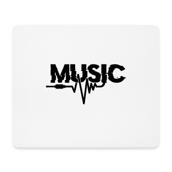 Musik - Mousepad (Querformat) - Weiß - Vorne