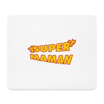 Super Maman - Tapis de souris (format paysage) - blanc - Devant