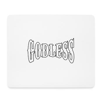godly gott pray god godless prayer göttlich shirt - Mousepad (Querformat) - Weiß - Vorne