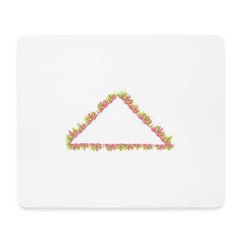 triangle nature symbol grass - Mouse Pad (horizontal) - white - Front