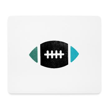 Rugby Rugby ball for real rugby players - Mouse Pad (horizontal) - white - Front