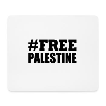 Free palestine - Mousepad (Querformat) - Weiß - Vorne
