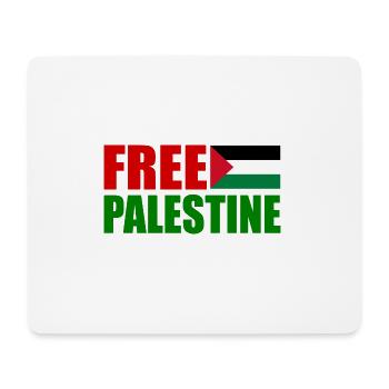 Free palestine - Tapis de souris (format paysage) - blanc - Devant