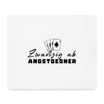 Vingt de Fear Opponent - Tapis de souris (format paysage) - blanc - Devant
