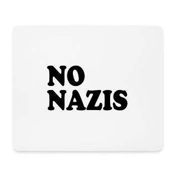 Pas de nazis - Tapis de souris (format paysage) - blanc - Devant