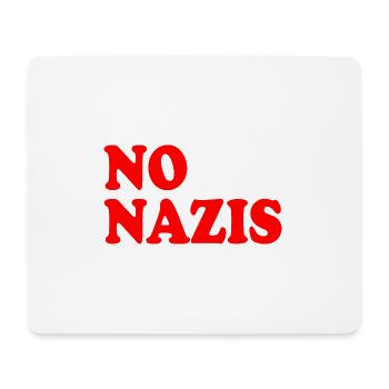 Pas de nazis - Tapis de souris (format paysage) - blanc - Devant