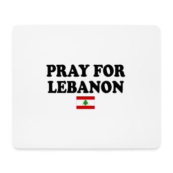 Libanon - Pray for lebanon - Mousepad (Querformat) - Weiß - Vorne