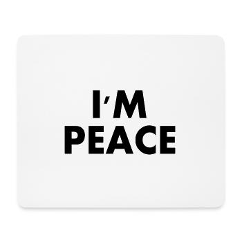 i come in peace im peace couple - Mouse Pad (horizontal) - white - Front