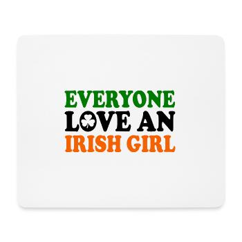 everyone loves an irish girl - Mousepad (Querformat) - Weiß - Vorne