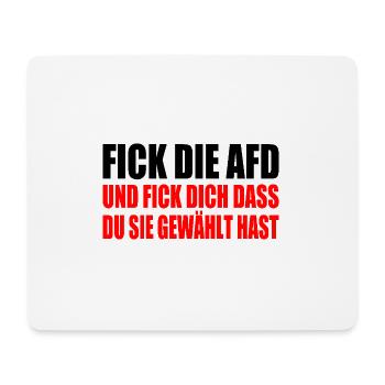 fick die afd - Mousepad (Querformat) - Weiß - Vorne