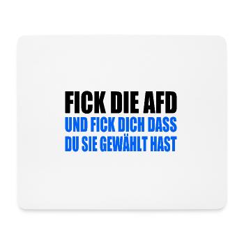 fick die afd - Mousepad (Querformat) - Weiß - Vorne