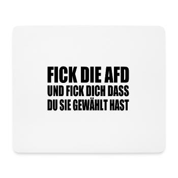 fick die afd - Mousepad (Querformat) - Weiß - Vorne
