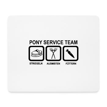 Pony - Mousepad (Querformat) - Weiß - Vorne