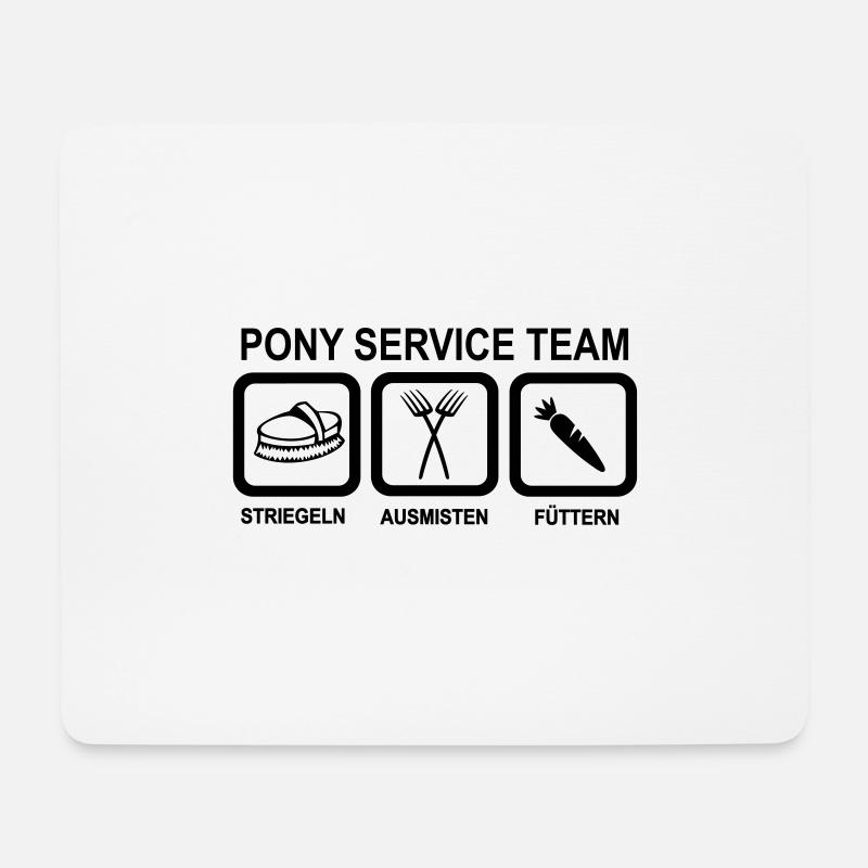 Pony - Mousepad (Querformat) - Weiß
