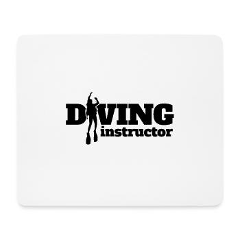 Moniteur de plongée sous-marine - Tapis de souris (format paysage) - blanc - Devant