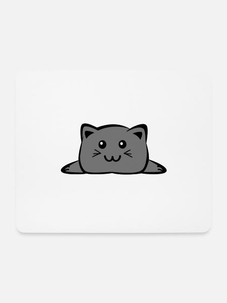 Cat Chibi - Mouse Pad (horizontal) - white