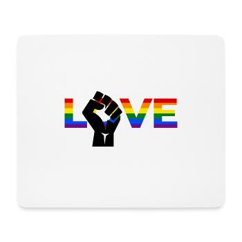 Love LGBT - Tapis de souris (format paysage) - blanc - Devant