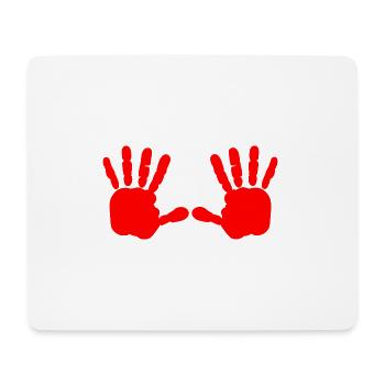 Iran - Rote hand - blut hand - Mousepad (Querformat) - Weiß - Vorne