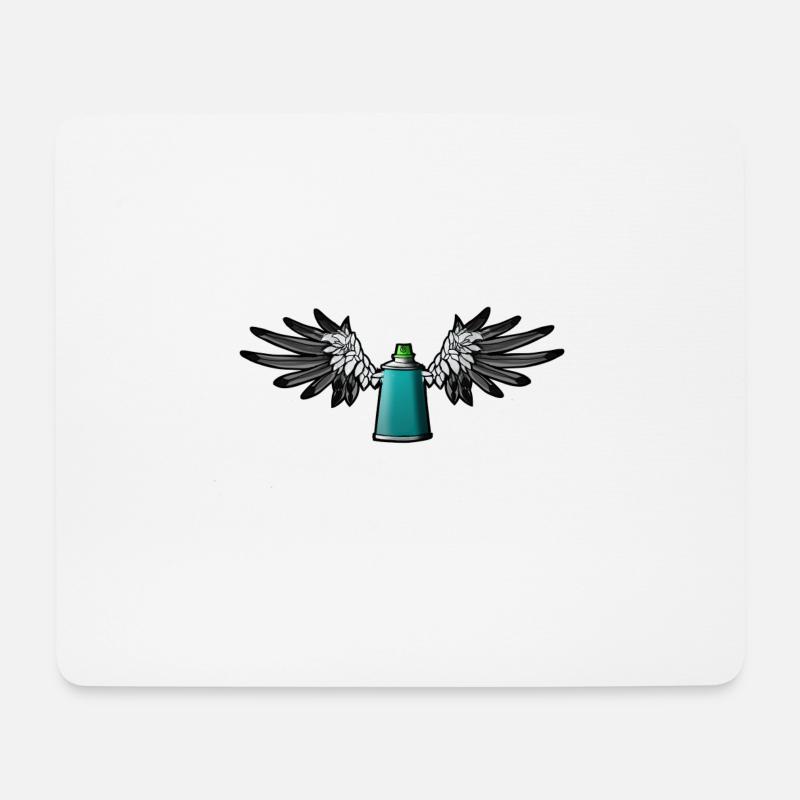 Flügeldose - Mousepad (Querformat) - Weiß